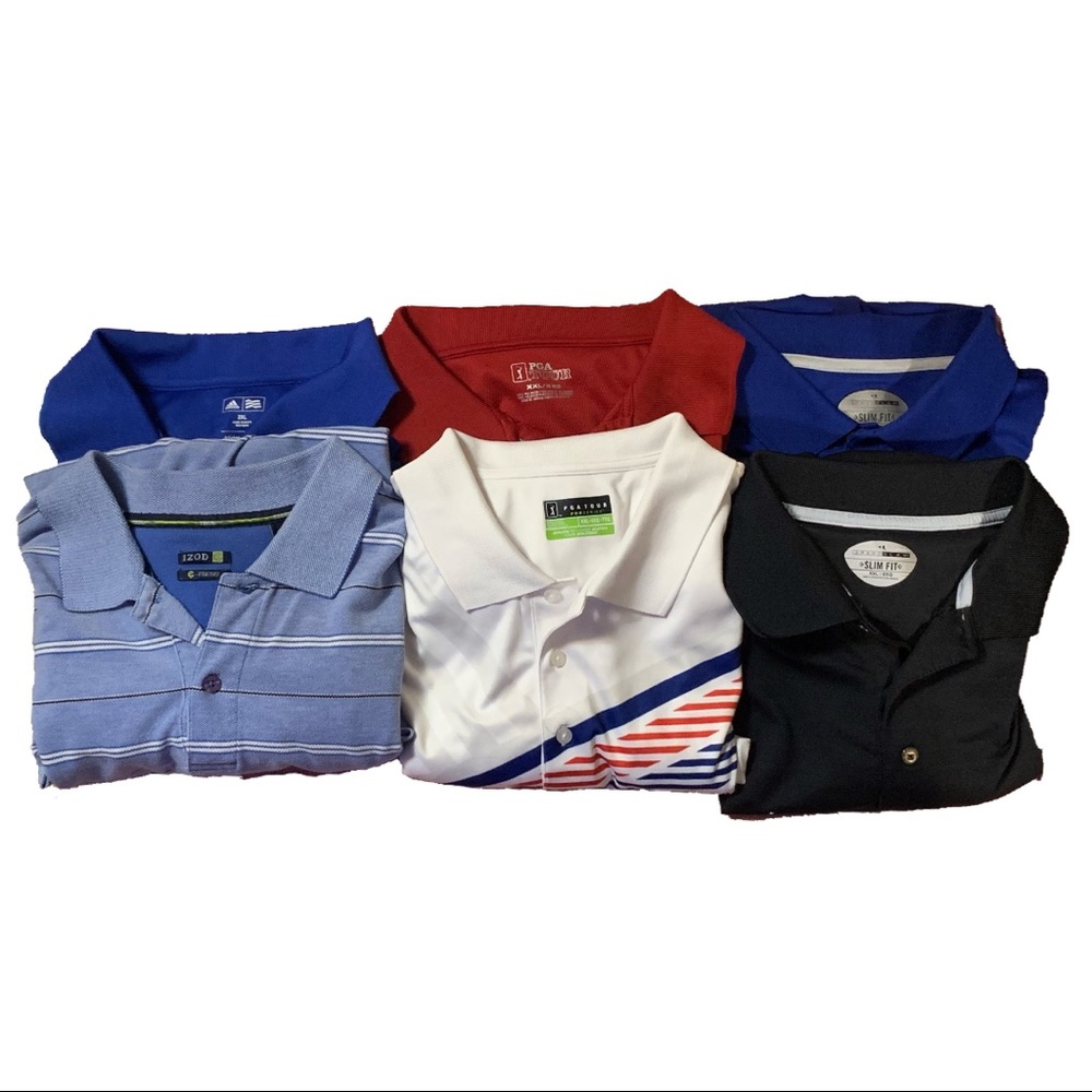 PGA Tour, Izod, Adidas Golf Shirt Bundle